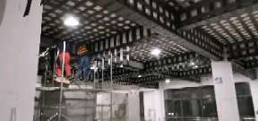 贡山一商场梁，楼板碳纤维加固施工